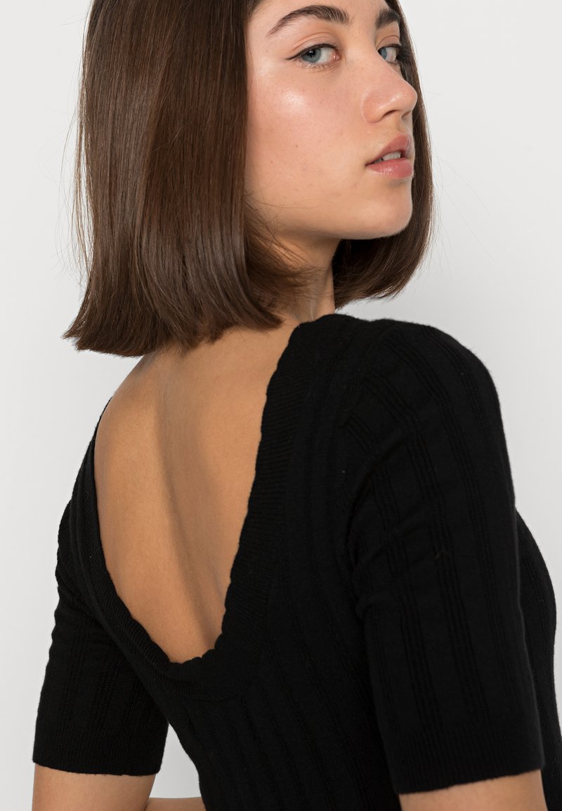 Damen Strickjacken | Vero Moda VMMINNA O NECK Strickpullover black/schwarz - XM48746 Damen Strickjacken | Vero Moda VMMINNA O NECK Strickpullover black/schwarz - XM48746