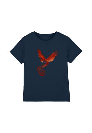 Cotton Soul, HARRY POTTER PHOENIX RISING UNISEX - Print T-shirt - dark blue