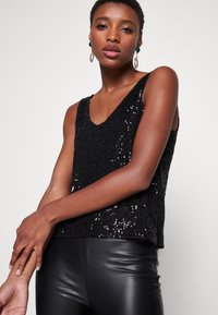 ONLY ONLANA SEQUINS - Top - black