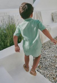 Next SHORT SLEEVE TEXTURED SET - REGULAR - Camiseta estampada - green