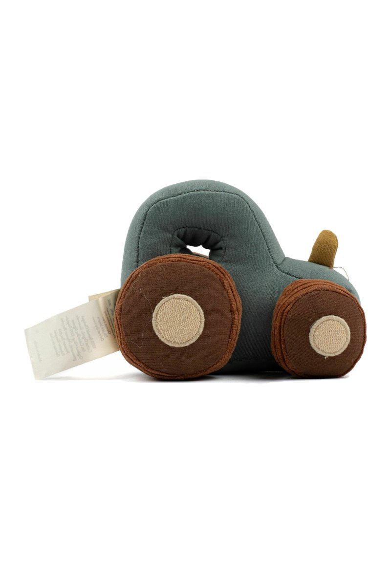 Fabelab RATTLE - TRACTOR - Cuddly toy - blue spruce/blue - Zalando.ie