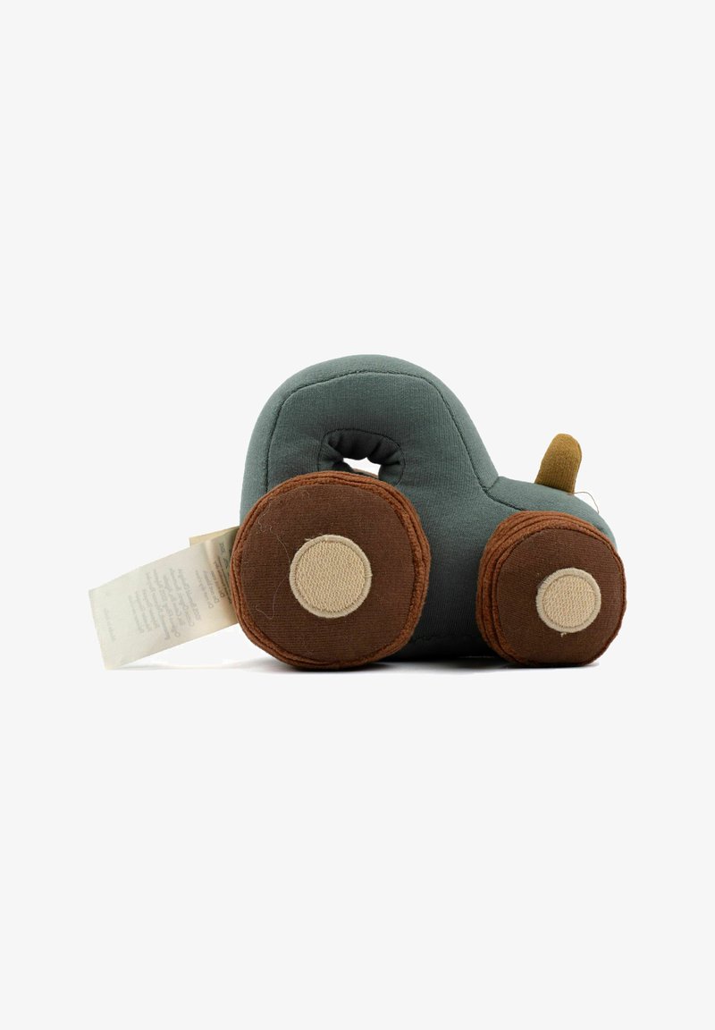 Fabelab Raketa Fabelab RATTLE - TRACTOR - Cuddly toy - blue spruce/blue - Zalando.ie