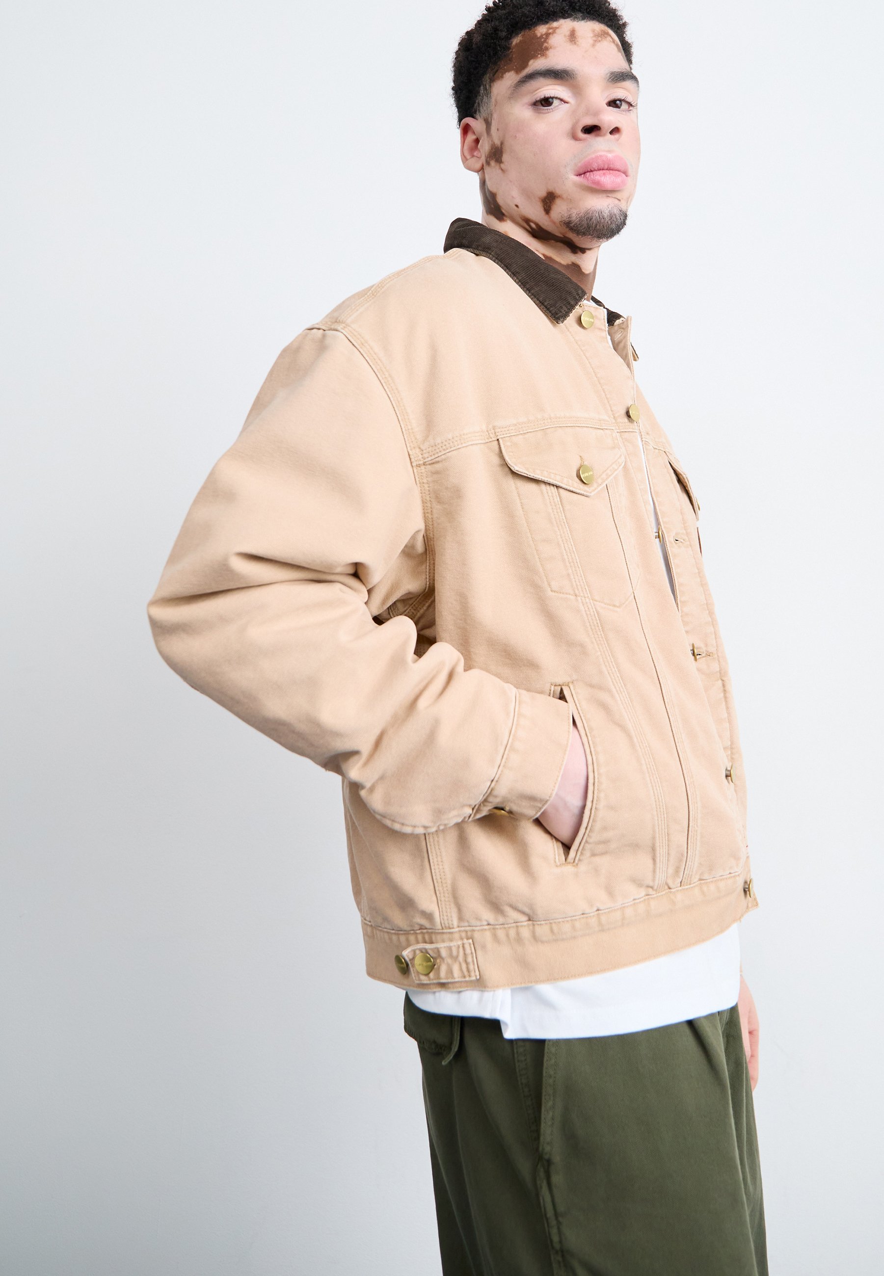 Carhartt コットンジャケット ベージュ Carhartt WIP DAYTON TRUCKER JACKET DEARBORN - Summer jacket