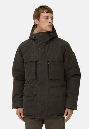 MIT TASCHEN - Parka - dark brown