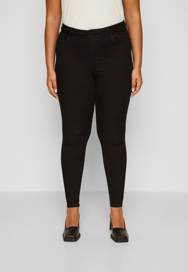 Vero Moda Curve - VMSOPHIA - Oprijete (skinny) kavbojke - black denim, Povečajte