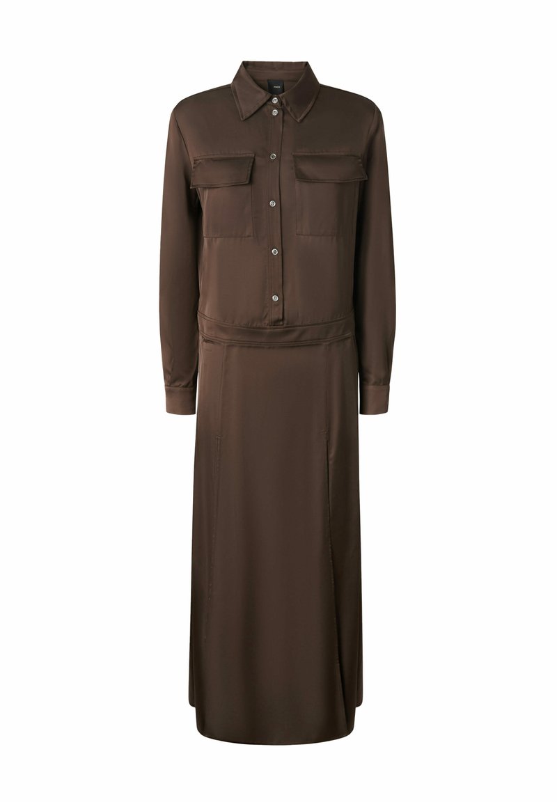 pinko Maxi-jurk donkerbruin mêleerd pinko Maxi-jurk donkerbruin mêleerd