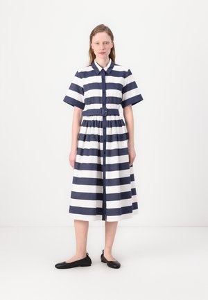 SAILOR STRIPE SHIRTDRESS - Shirt dress - planetary navy/cream