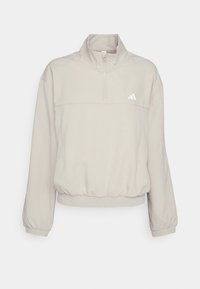 AEROREADY TRAIN ESSENTIALS QUARTER ZIP - Trainingsvest - beige/white