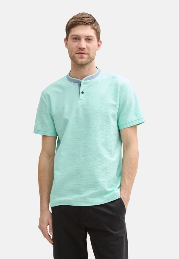 MIT STEHKRAGEN - T-Shirt basic - grün