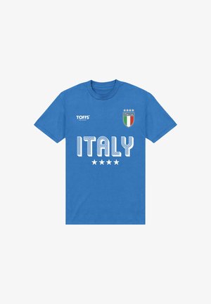 Henry Tiger, TOFFS ITALY FOOTBALL LEGENDS VINTAGE 4 STAR CREST - T-shirt imprimé - light royal blue