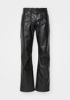 TROUSERS WITH DOUBLE ZIP - Stoffhose - black