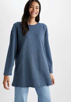 TOM TAILOR DENIM Camiseta estampada - sky captain blue non solid/gris