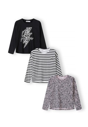 CREW NECK PRINTED - T-shirt imprimé - black/dark grey