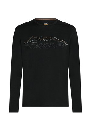 icebreaker, M M 200 CREW - Langærmet T-shirt - black