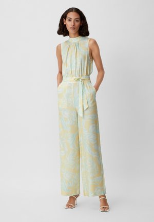 MIT ALLOVER-PRINT - Tuta jumpsuit - helles zitrone