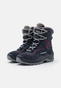 Lowa LINO GTX UNISEX - Botas para la nieve - navy/fuchsia