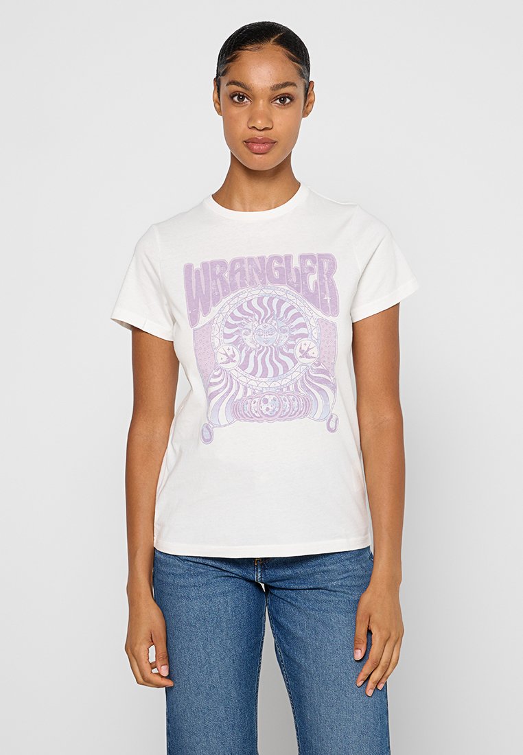 Wrangler T-shirt print wit Wrangler T-shirt print wit