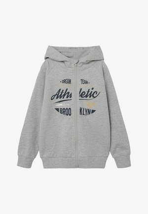 Zip-up sweatshirt - grey melange