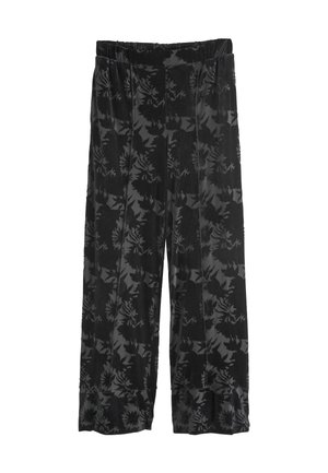PETITE FIT - FLORAL - Pantaloni - black