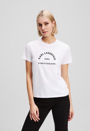 KARL LAGERFELD Majica kratkih rukava s printom - white