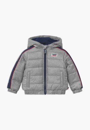 COLOR BLOCK PUFFER - Winterjas - oyster mushroom