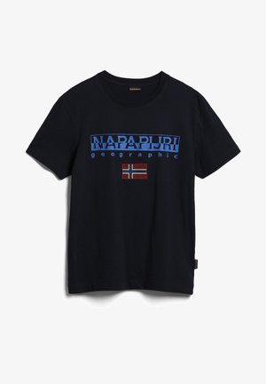 S-AYAS - Print T-shirt - blu marine