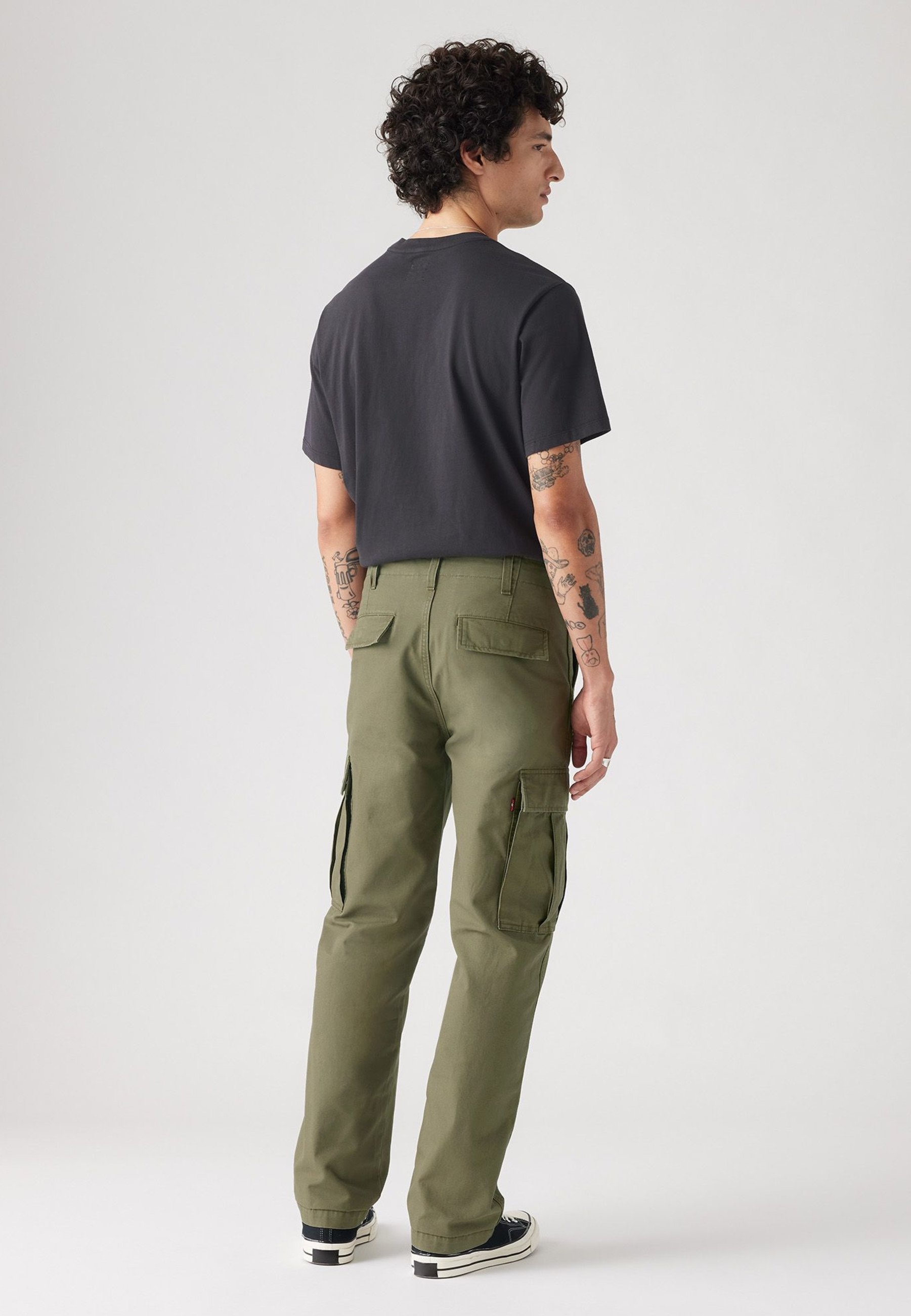 Levi's® STRAIGHT - Cargo trousers - olive night canvas/olive - Zalando.co.uk