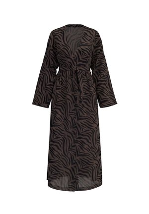 WRSTBHVR, WRSTBHVR DRESS SILJA DRESS - Badjas - chocolate brown zebra