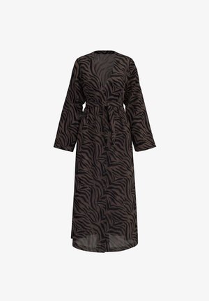 WRSTBHVR, WRSTBHVR DRESS SILJA DRESS - Badjas - chocolate brown zebra