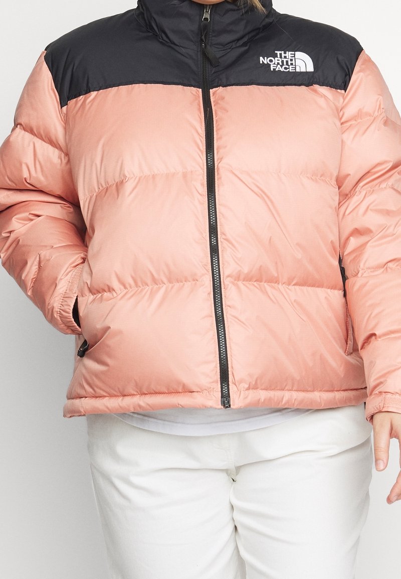 baby pink north face puffer