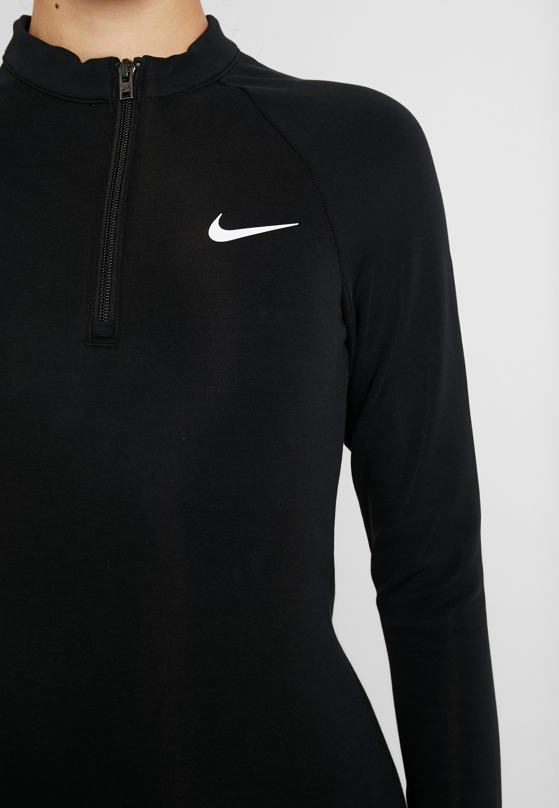 Nike Sportswear W NSW ESSENTIAL LS Etuikjole blackwhite Nike Sportswear W NSW ESSENTIAL LS - Etuikjole - black/white