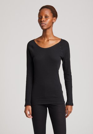 Long sleeved top - black