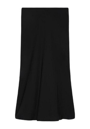 Luisa Viola, GONNA LUNGA IN SILKY TOUCH - Maxirok - nero