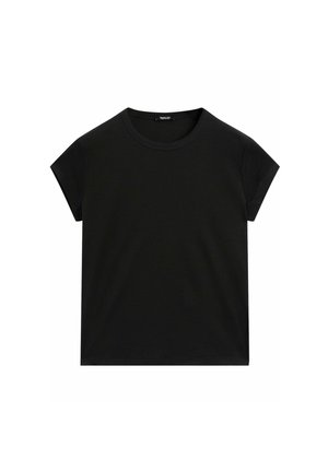 Massimo Dutti SHORT SLEEVE - Basic T-shirt - black denim