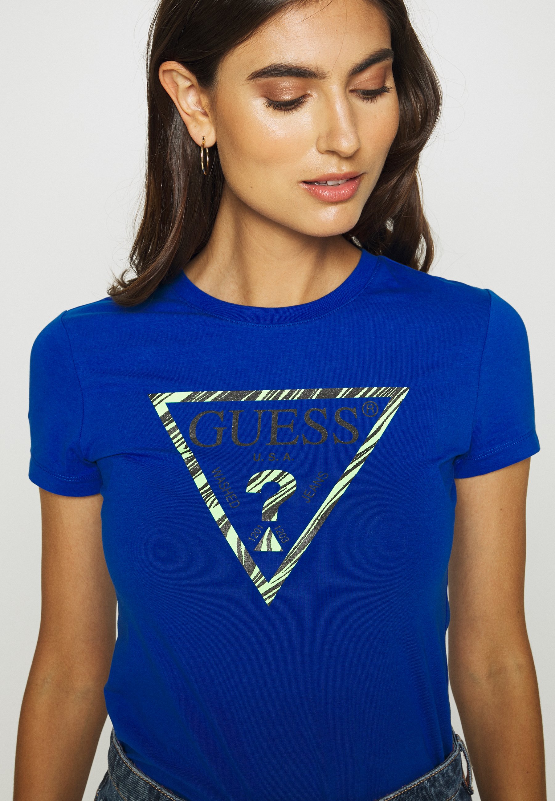 Guess T shirts med print blue romance Zalando.no Guess T-shirts med print - blue