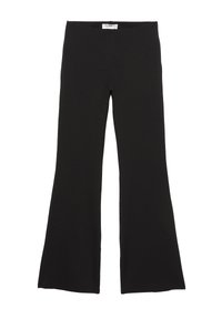 HIGH-WAIST FLARED - Nadrágok - black