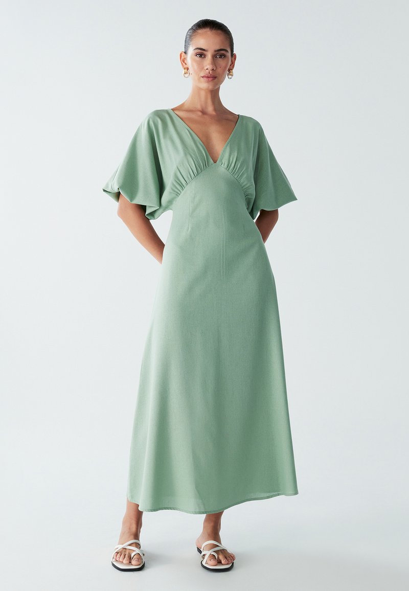 ST MRLO PALM MIDI  - Dienas kleita - sage green