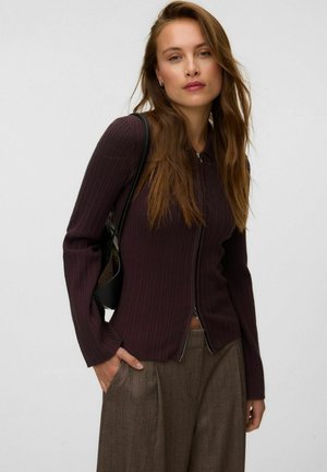 Vero Moda, CARDIGAN AWHANNA KNIT CARDIGAN - Gilet - chocolate plum