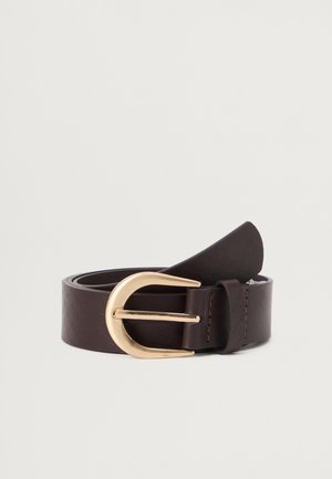 VMBEATRIZ COATED BELT CROCO - Remen - emperador/gold-coloured
