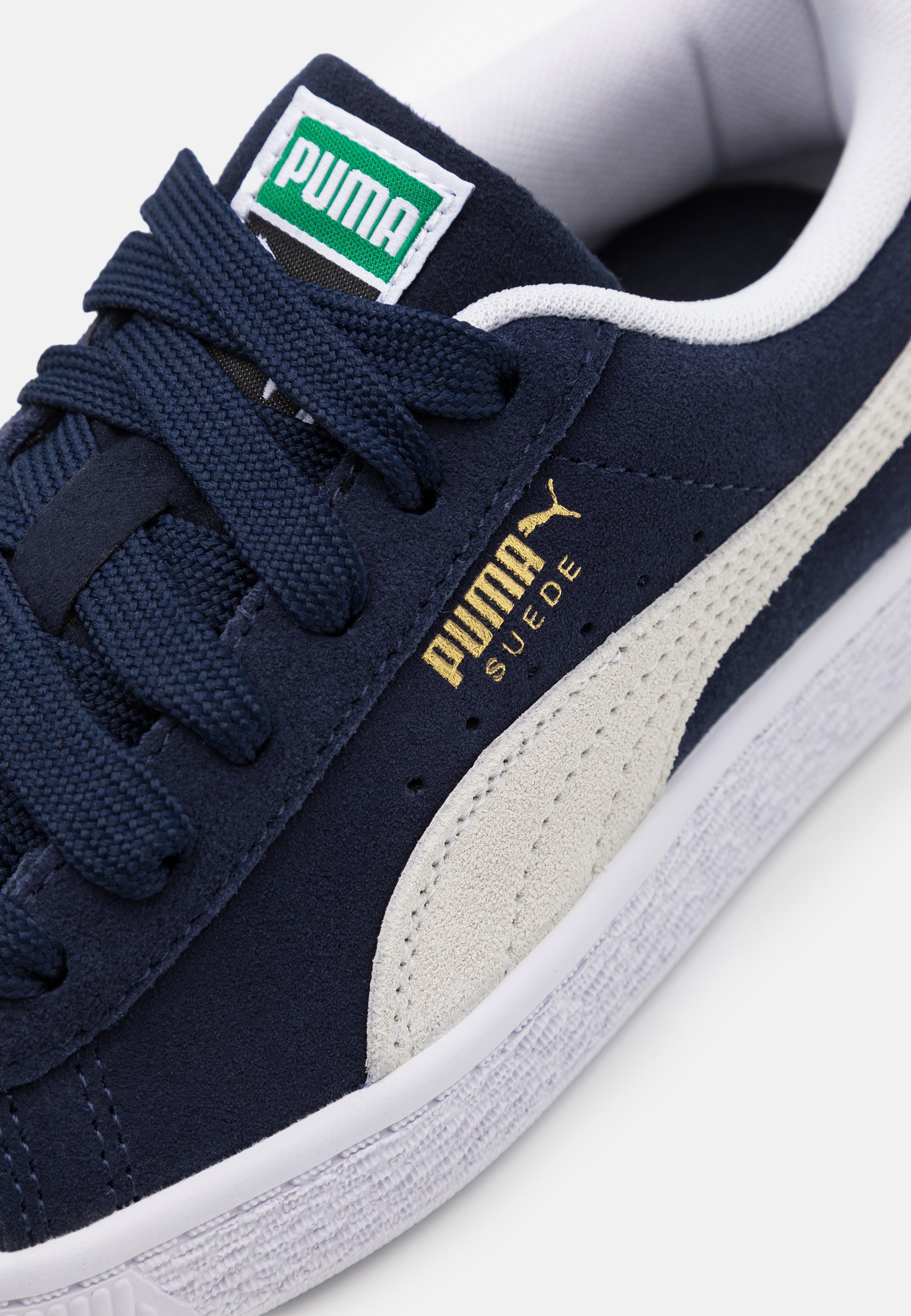 Puma CLASSIC XXI - Sneakers laag - peacoat/white/donkerblauw - Zalando.nl