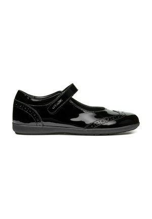 Ankle strap ballet pumps - black