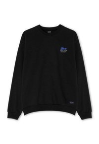 CREW WASHED EYE TRUST YOUR INTUITION UNISEX - Športni pulover - black