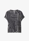 DROPPED SHOULDER SHIRT MIT SPLIT NECK - Blouse - darkest blue