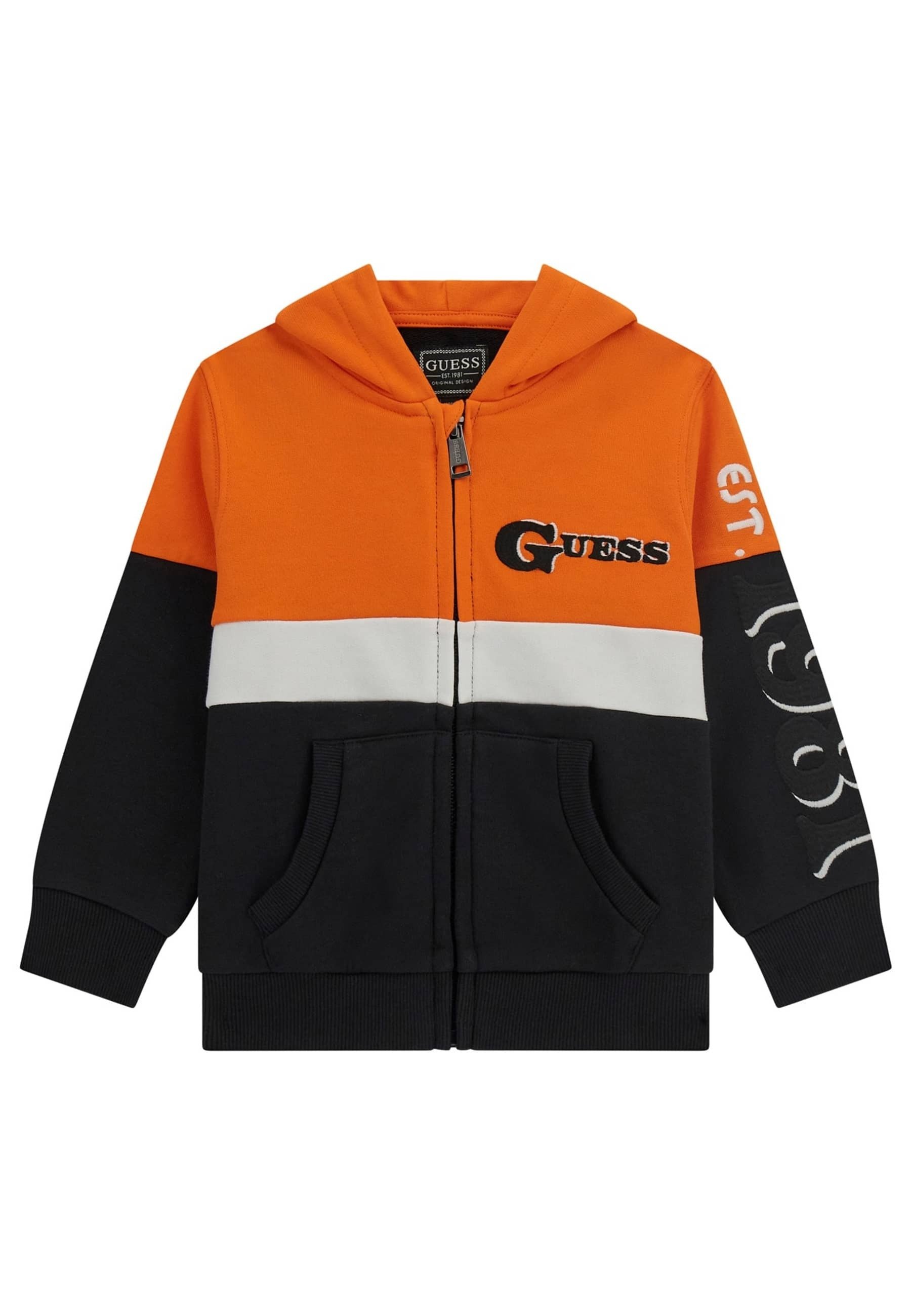 Guess COLOR-BLOCK-OPTIK Zip-up sweatshirt gemustert multicolor