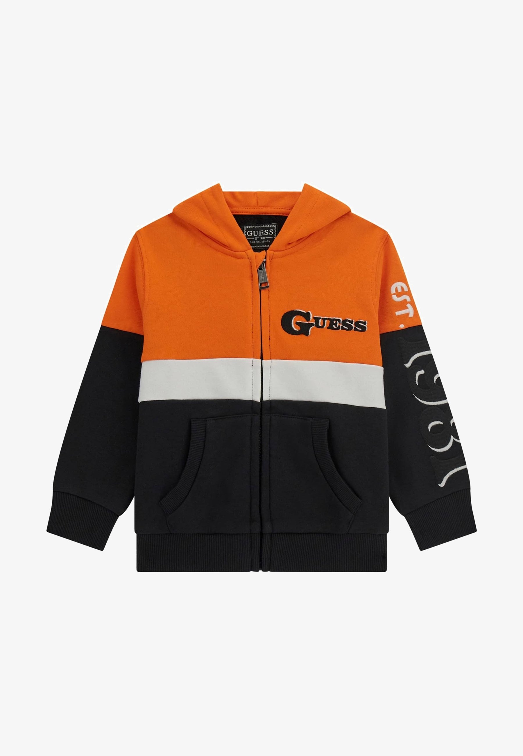 Guess COLOR-BLOCK-OPTIK Zip-up sweatshirt gemustert multicolor