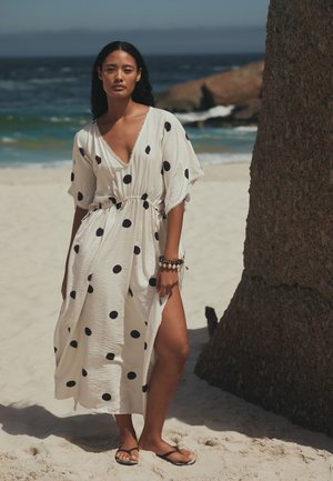 Next, REGULAR FIT - MAXI FLORAL PRINT KAFTAN  . - Maksikleit - black white polka dot