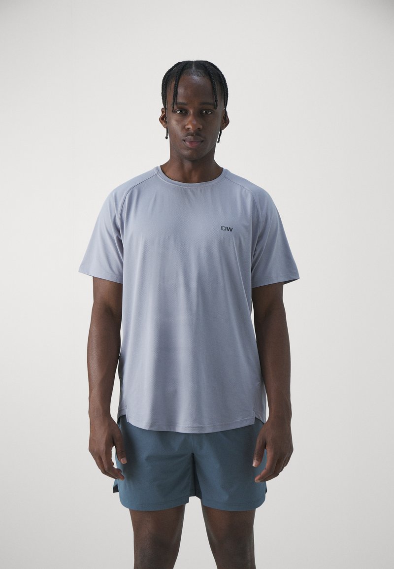 ICANIWILL STRIDE RAGLAN - Camiseta deportiva - light blue