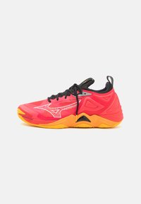 Mizuno - WAVE MOMENTUM 3 - Čevlji za odbojko - radiant red/white/carrot curl Miniaturna slika 1