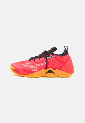 WAVE MOMENTUM 3 - Chaussures de volley - radiant red/white/carrot curl