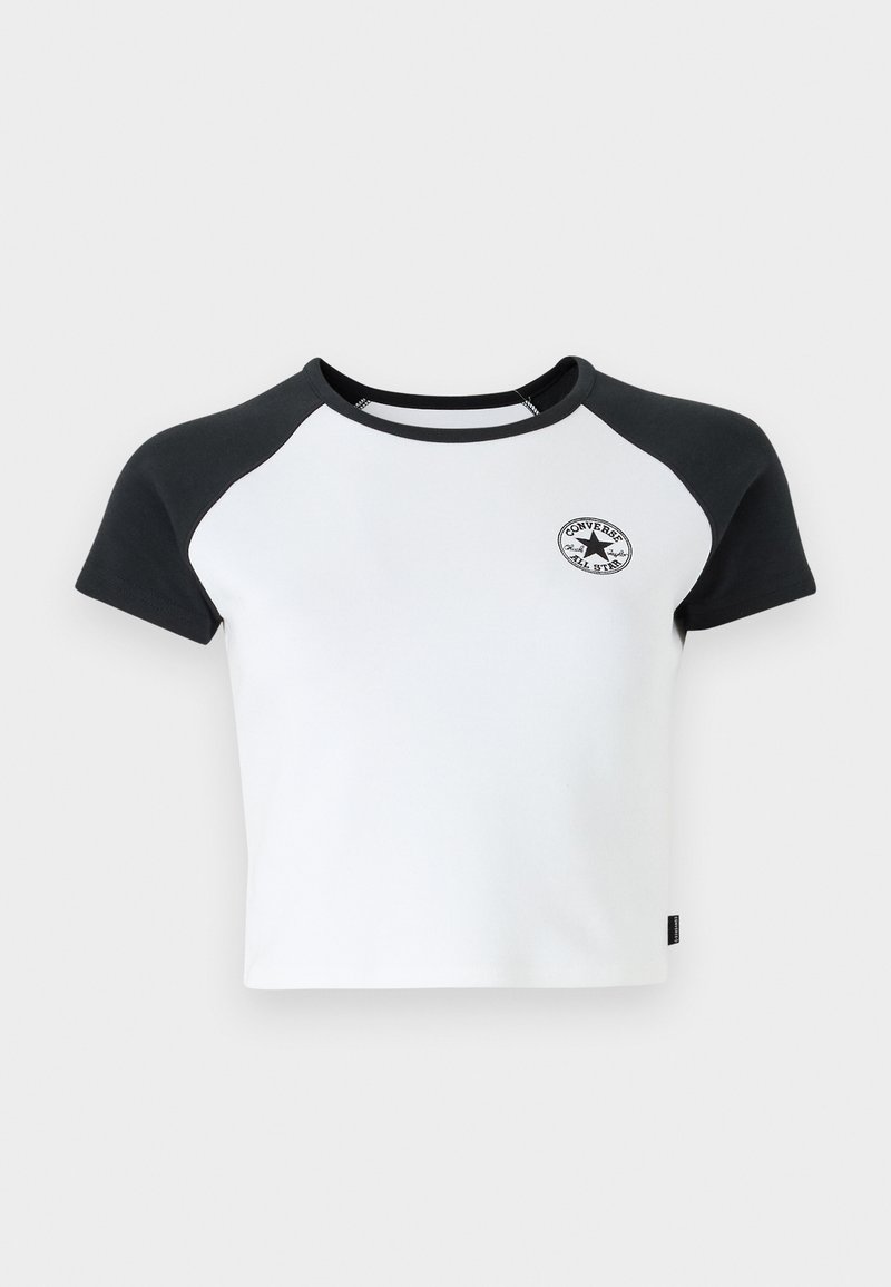 Converse T-shirt print zwart